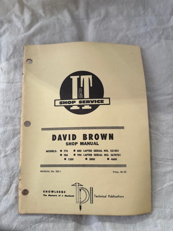 J.I. Case & David Brown I&T Shop Service Manuals – Assortment - Item Location: Machine Shed – 7826 E Ave, Arlington, Iowa 50606