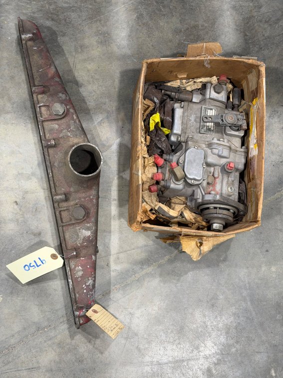 International 766 fuel injection pump and International 706 German Diesel intake manifold