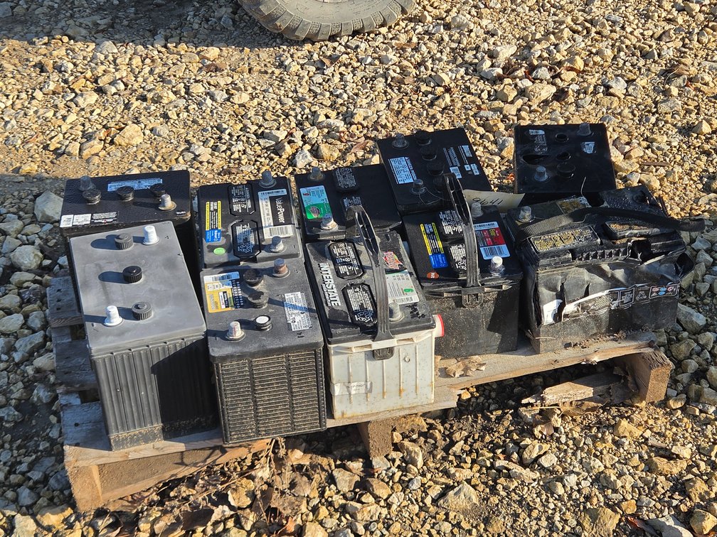 Pallet of batteries