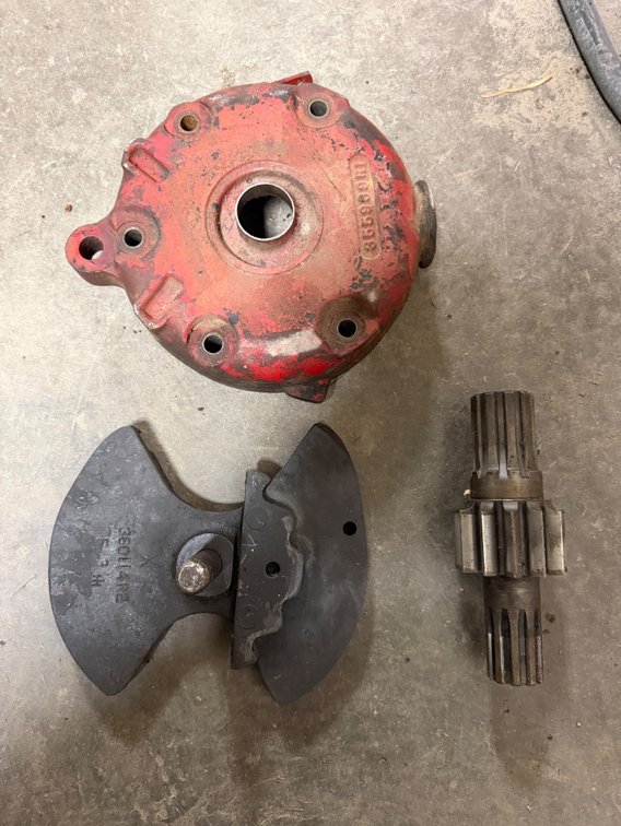 Farmall 706-806 Tractor Shifting Rail Track & Farmall Tractor Brake Disc Housing for SC-200-230-330-340 & Farmall C-SC Tractor Bull Gear and Pinion Shaft - Item Location: Joel's Tractors and Auction, LLC-33587 Hwy. 13 -Strawberry Point - IA - 52076