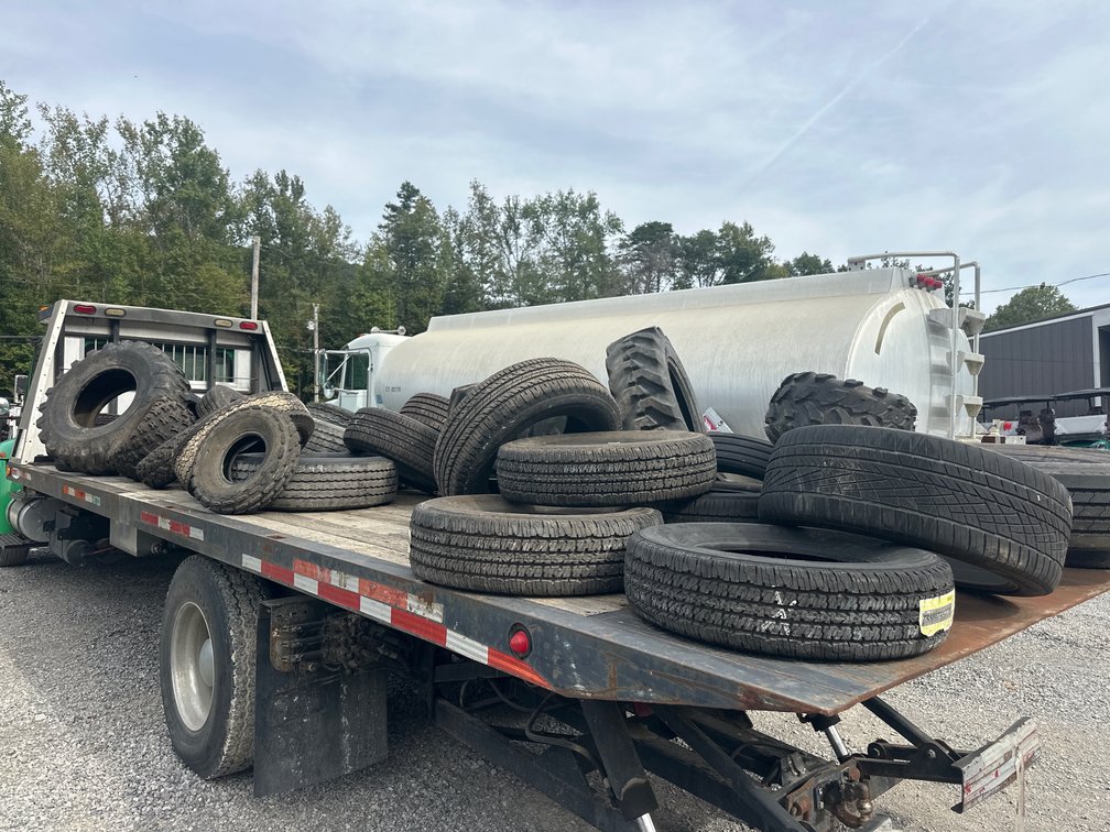 Variety of new and used tires