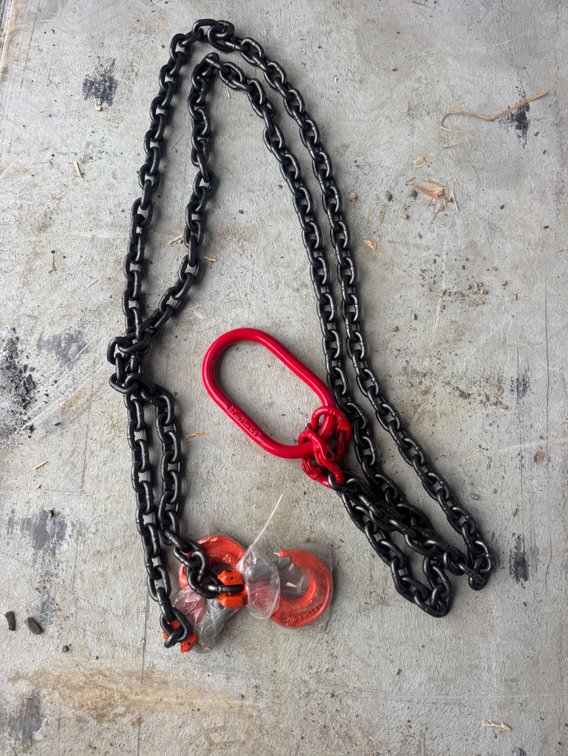 5/16 inch 7 foot double chain sling