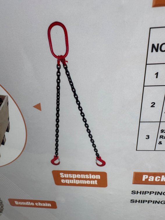 5/16 inch 7 foot double chain sling