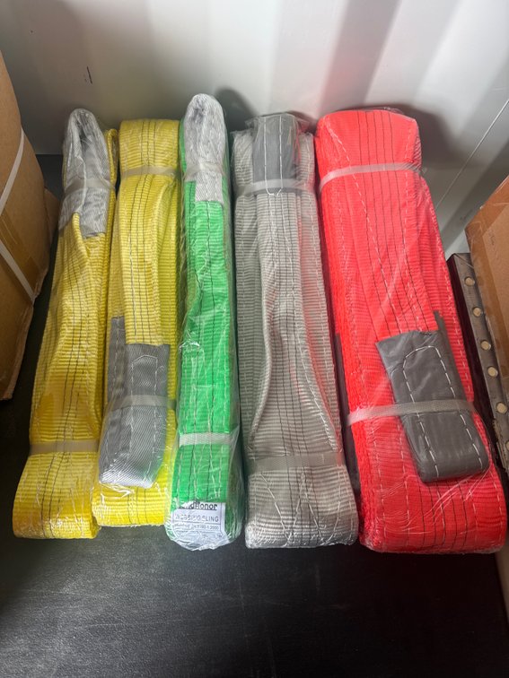 5- various size lifting straps