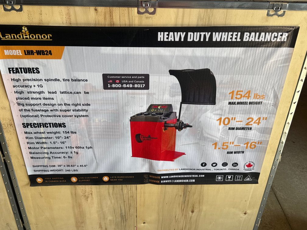New heavy duty wheel balancer see photo for specs