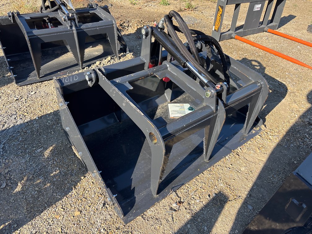 Mini quick attach grapple bucket