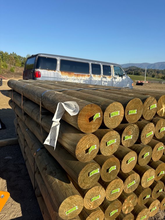 21- One bundle of 6“ x 8‘ treated Perfect Post