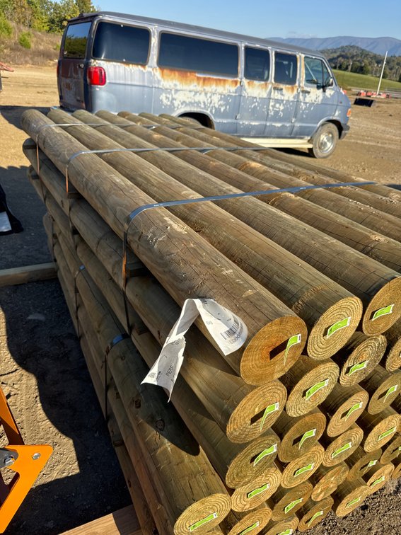 21- One bundle of 6“ x 8‘ treated Perfect Post