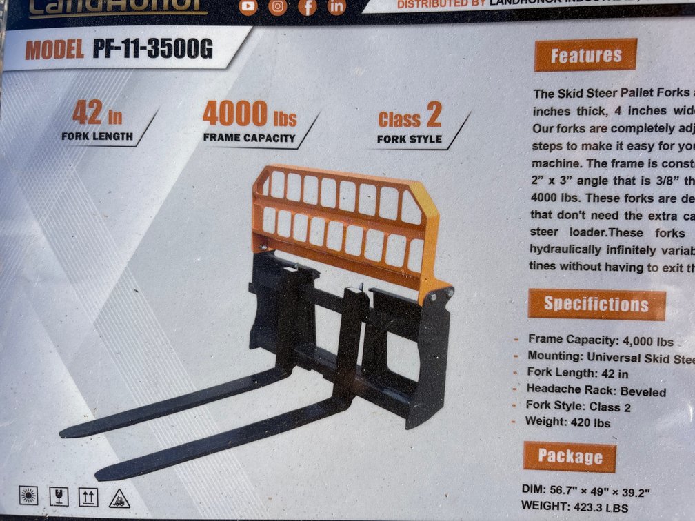 Quick attach forks