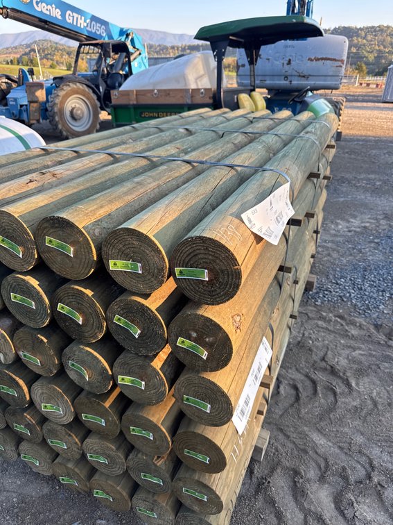 21 – 6” x 8’ perfect treated Post