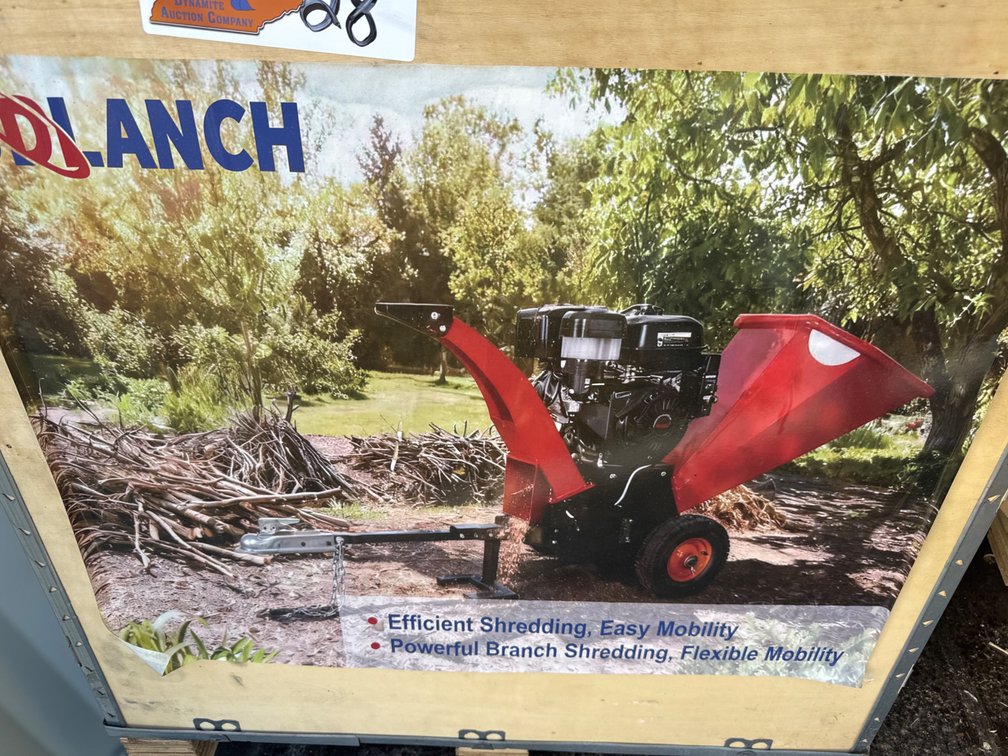 SD Launch gasoline wood chipper