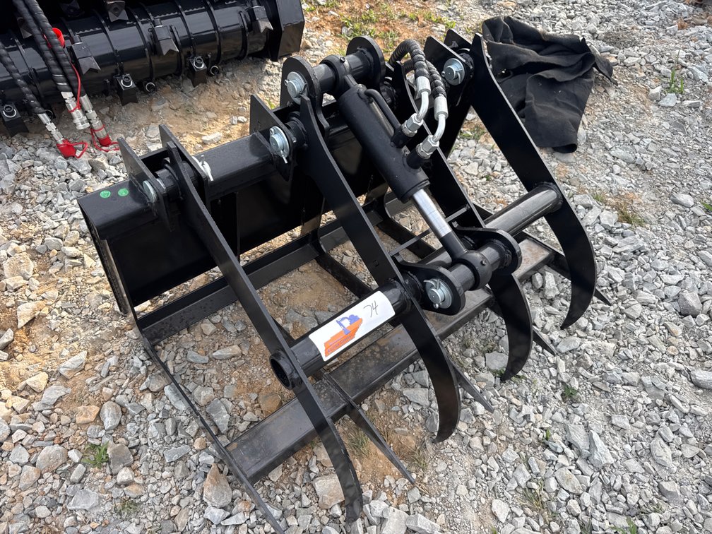 Mini skid steer grapple bucket