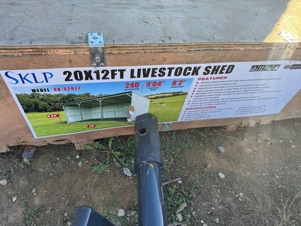 20x12 livestock shed new in box
