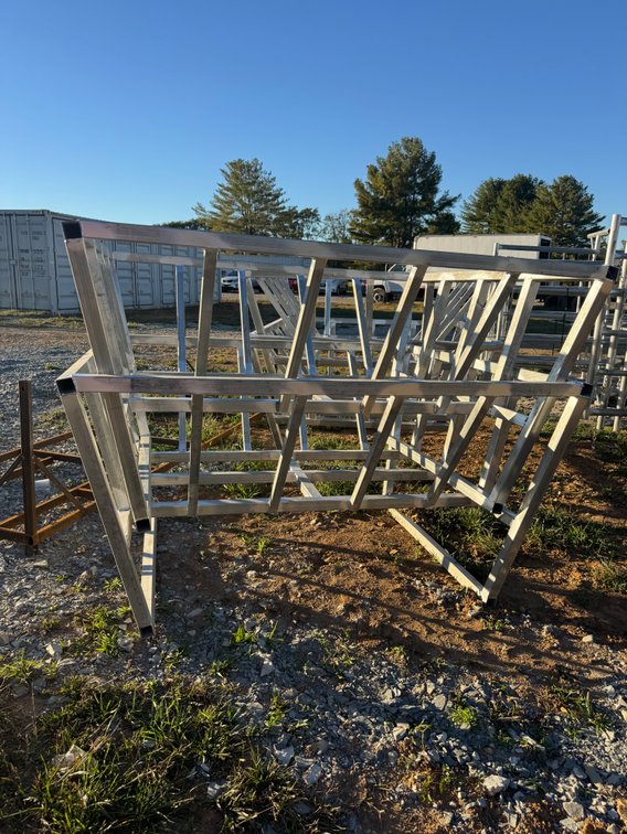 Galvanized hay craddle