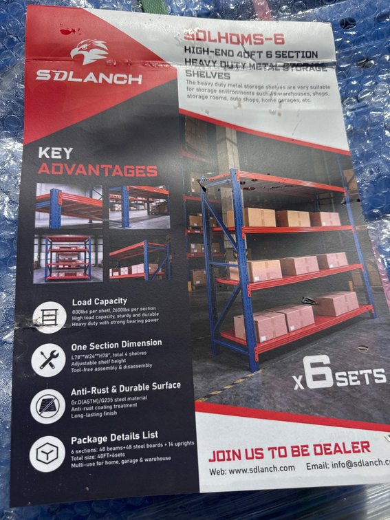 Heavy duty metal storage shelves