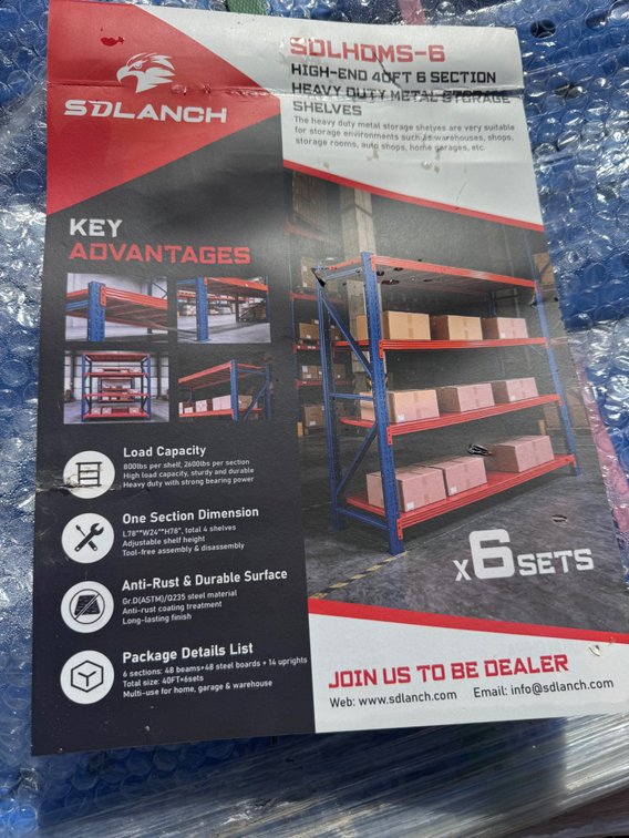Heavy duty metal storage shelves