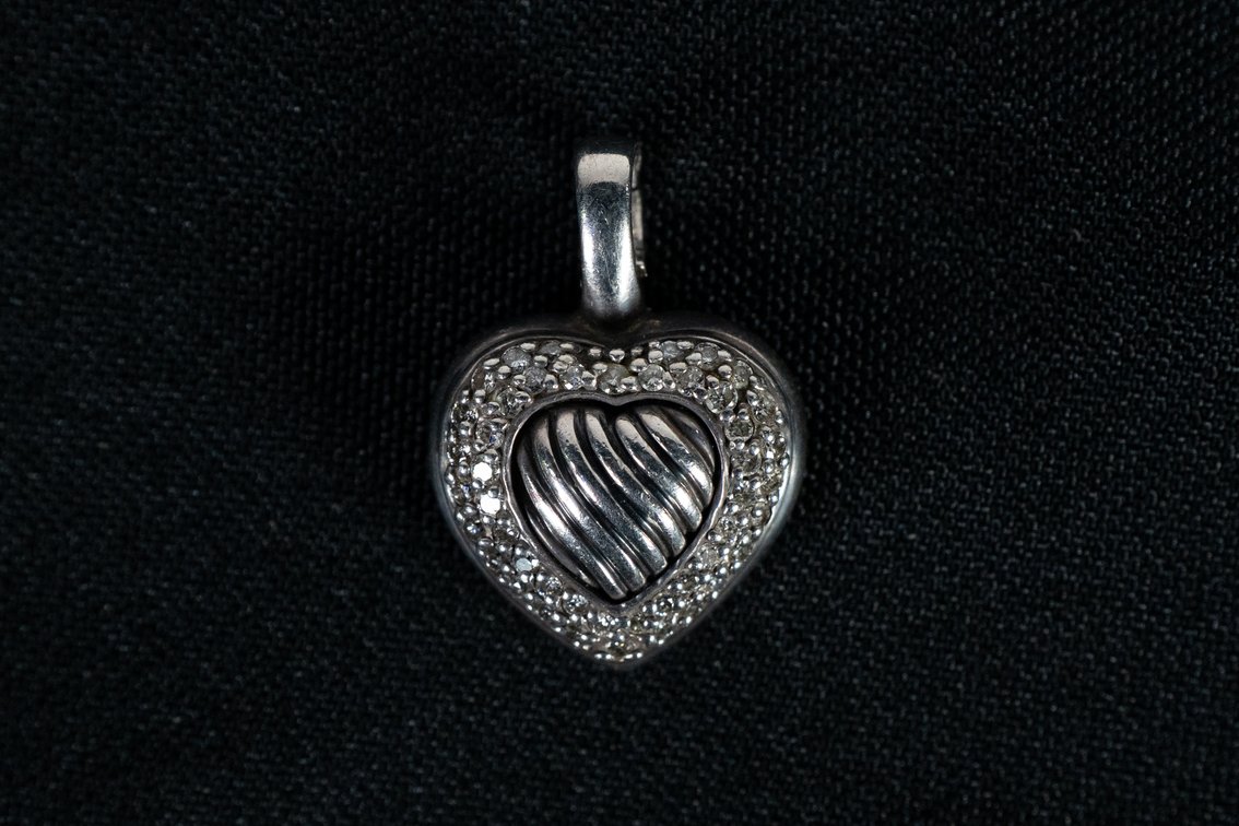 David Yurman Puffy Heart Pendant.