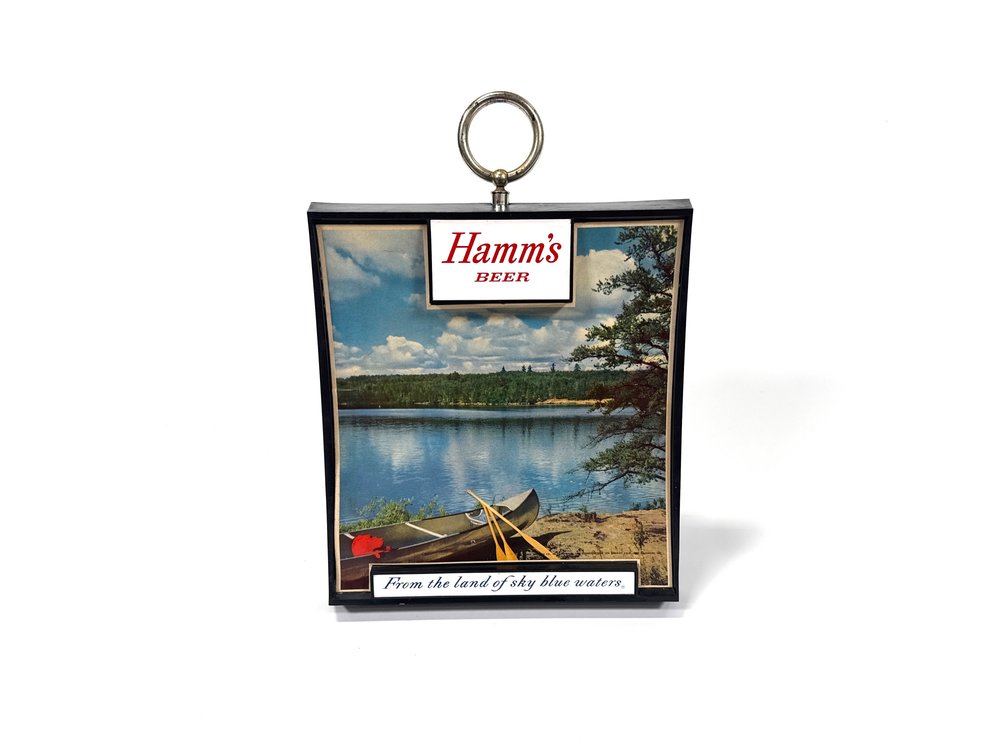 1960s Hamm’s Beer from the land of sky blue Waters three dimensional tavern sign.