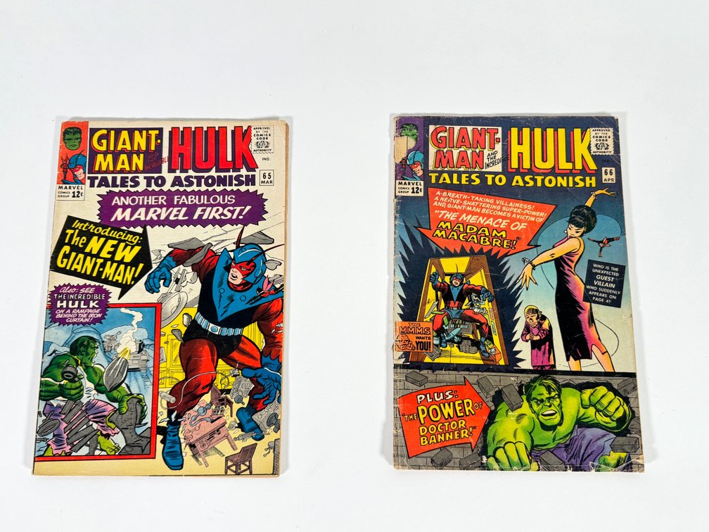 Lot of two Giant-Man and the Incredible Hulk: Tales to Astonish by Marvel