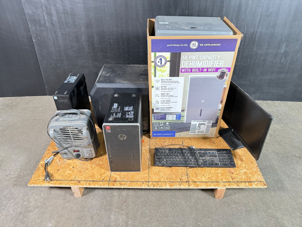 Lot of various household electronics and appliances