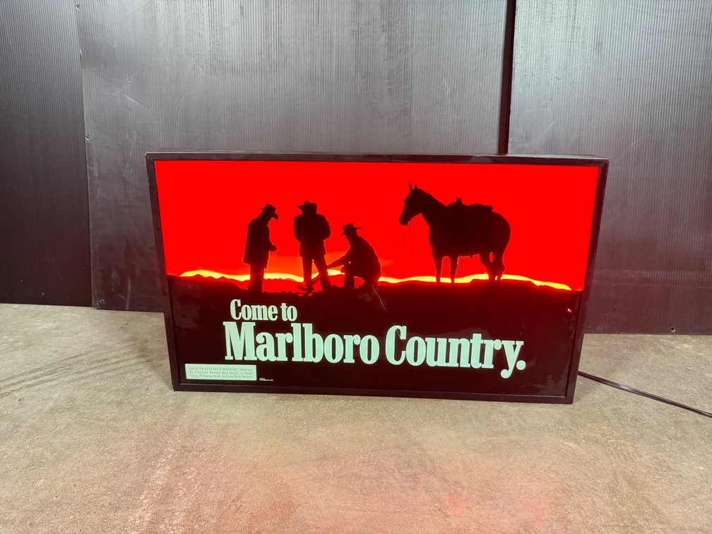 Vintage Marlboro Country neon sign