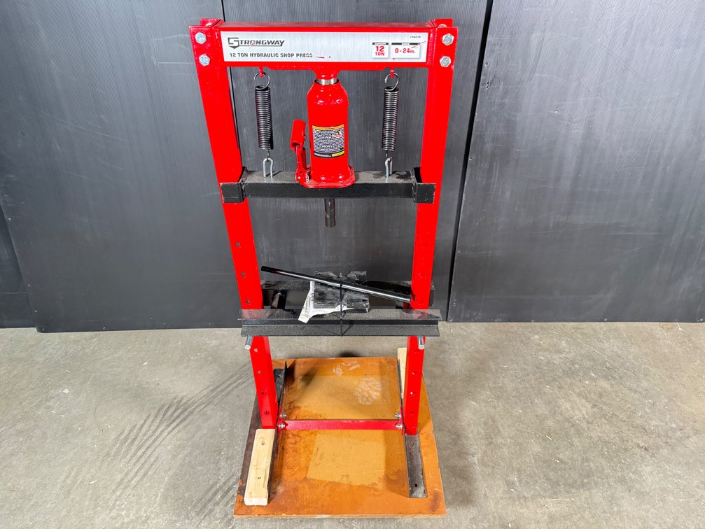 Strongway hydraulic shop press