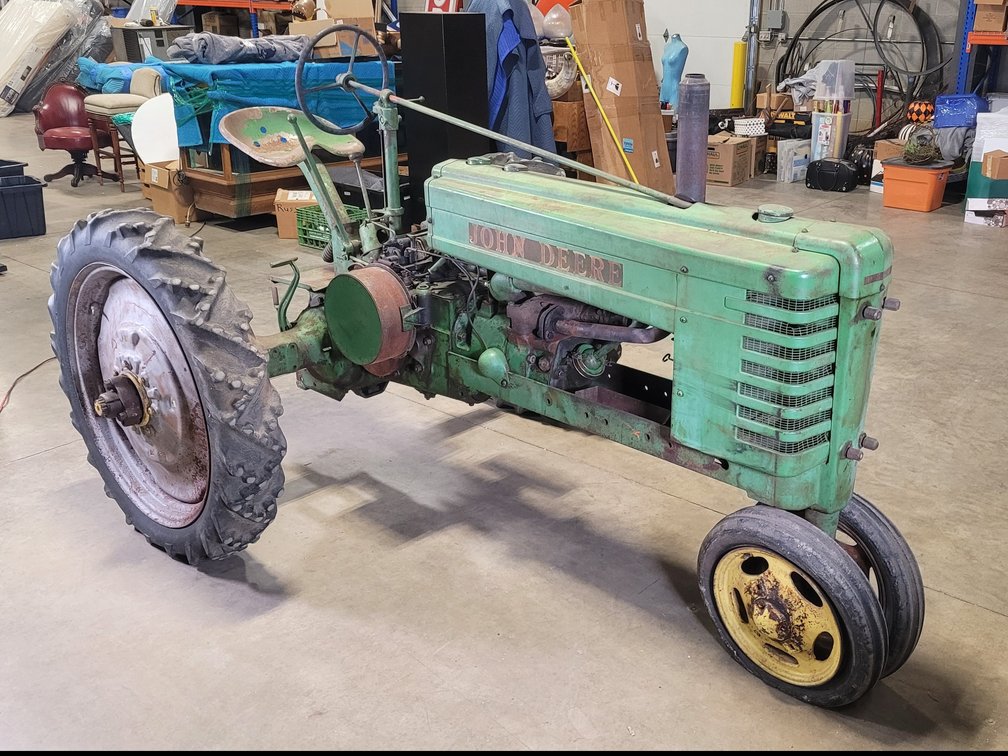 Antique John Deere Model H tractor