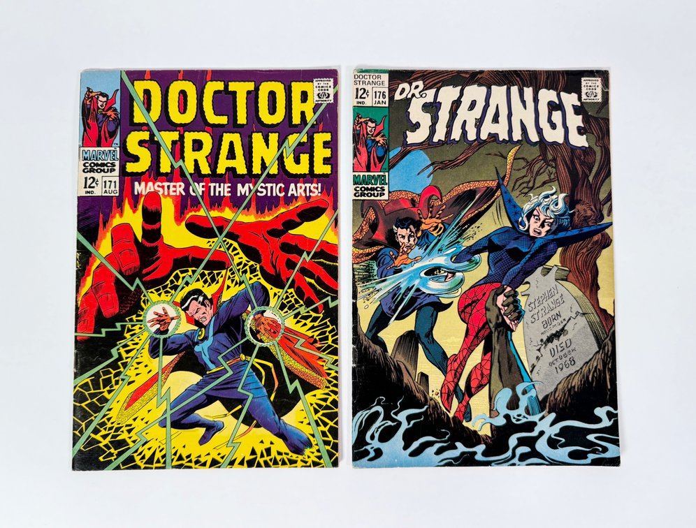 Lot of two 1968 Doctor Stranger Master of the Mystic Arts! comics by Marvel!