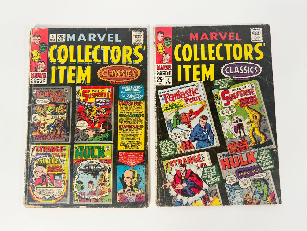 Lot of two 1966/67 Marvel Collectors' Item Classics comics by Marvel. 