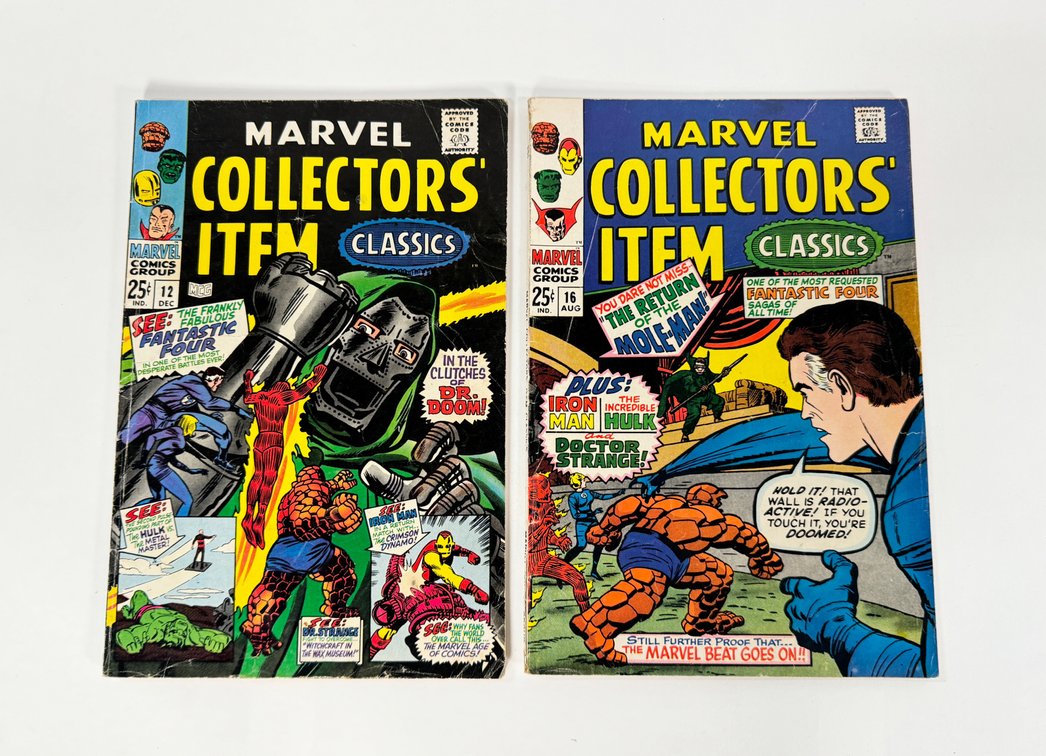 Lot of two 1967 and 1968 Marvel Collectors' Item Classics comics by Marvel.