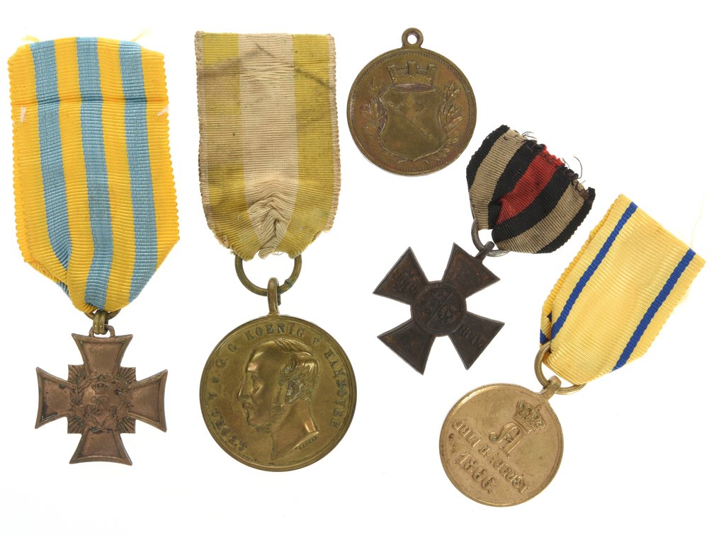 Collection of German Military Medals: Various City-States