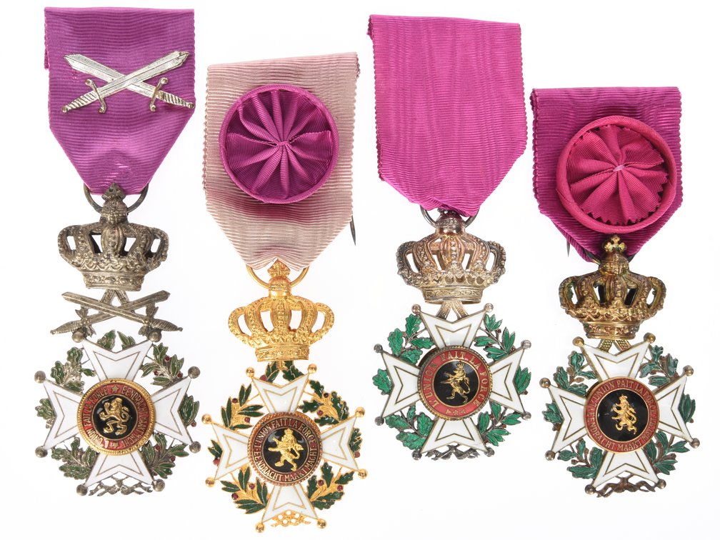 Belgian Order of Leopold: Lot of Four