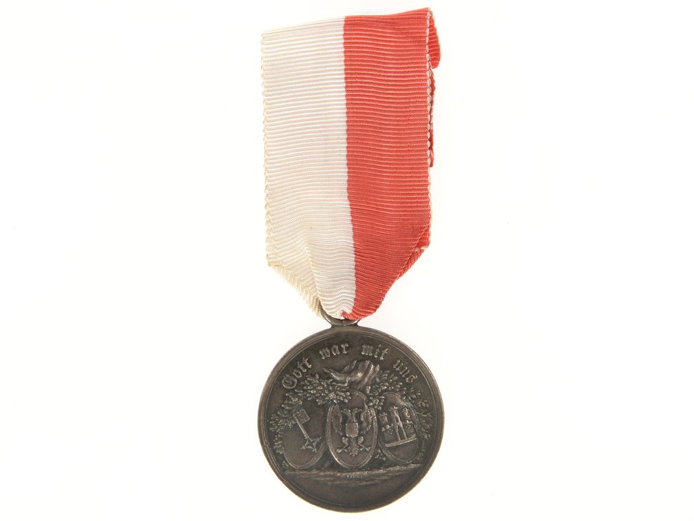 Hanseatic League Napoleonic Wars Military Medal in Silver