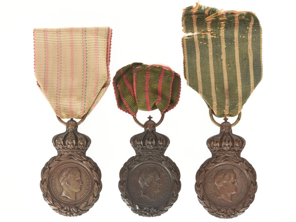 French Saint Helena Medals: Lot of Three