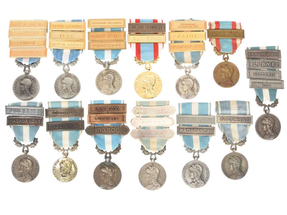 French Colonial Medals (1893-1962)-French Colonial Medals (1962-present)-North Africa Security and Order Operations Commemorative Medal (1952-1964)