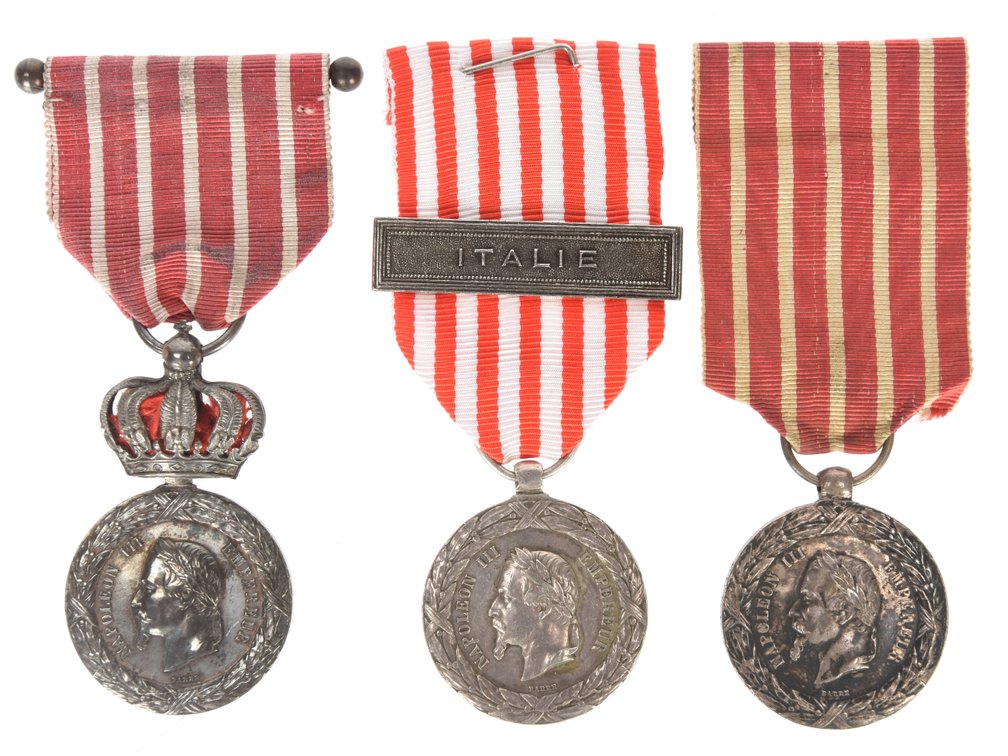 French 1859 Italian Campaign Commemorative Medals