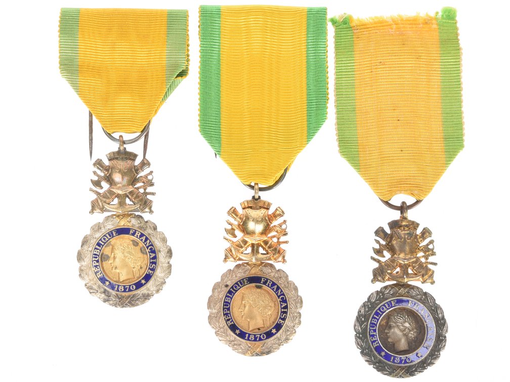 French Military Medals (Valor & Discipline): World War I