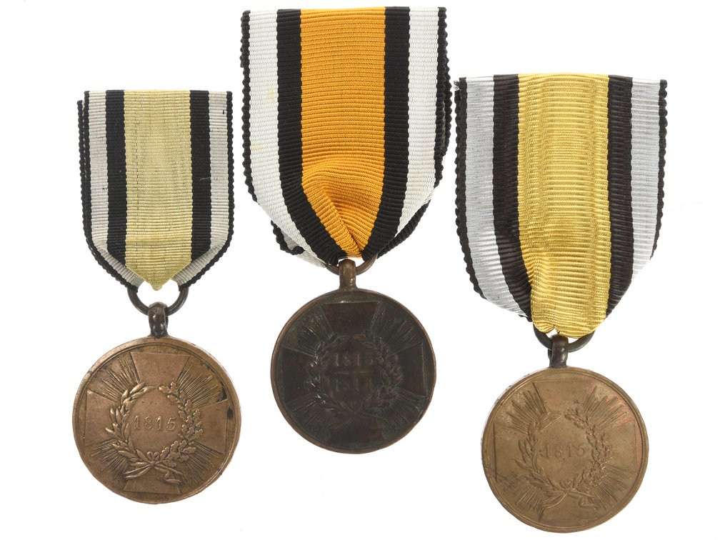 Prussian Napoleonic Campaign Medals: Lot of Three