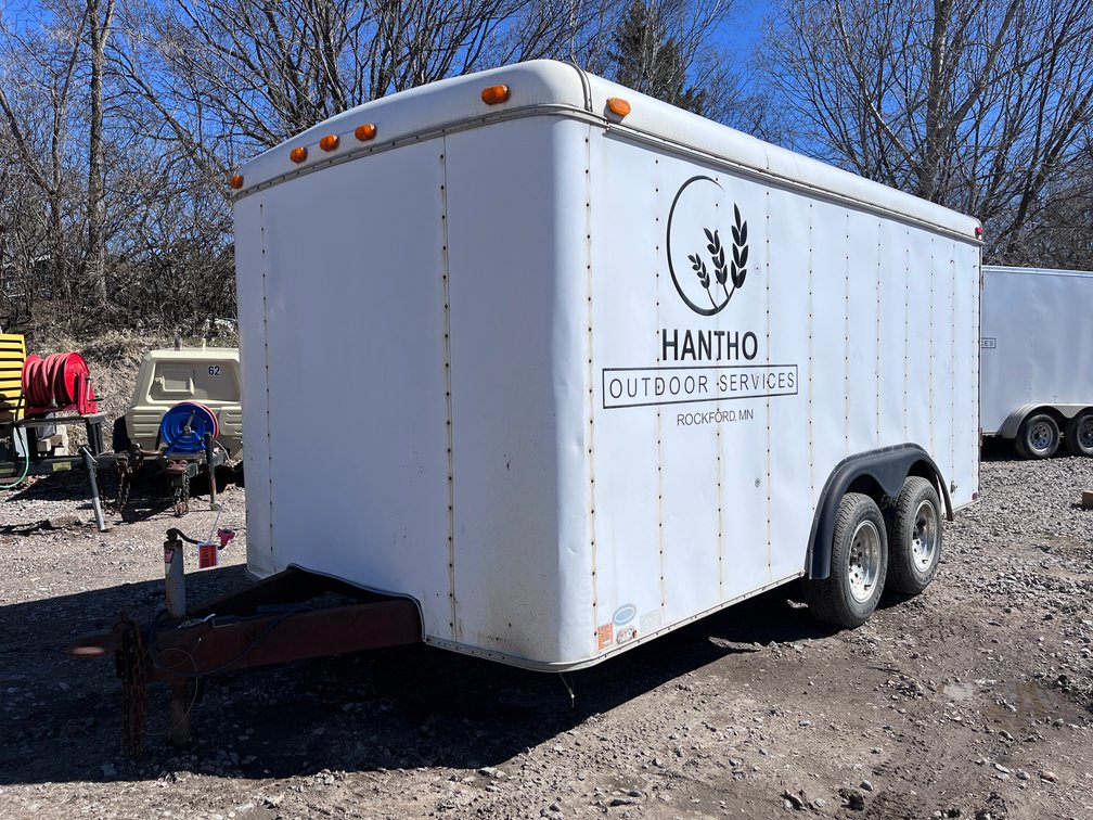 1996 United 14' Enclosed Tandem Axle Trailer