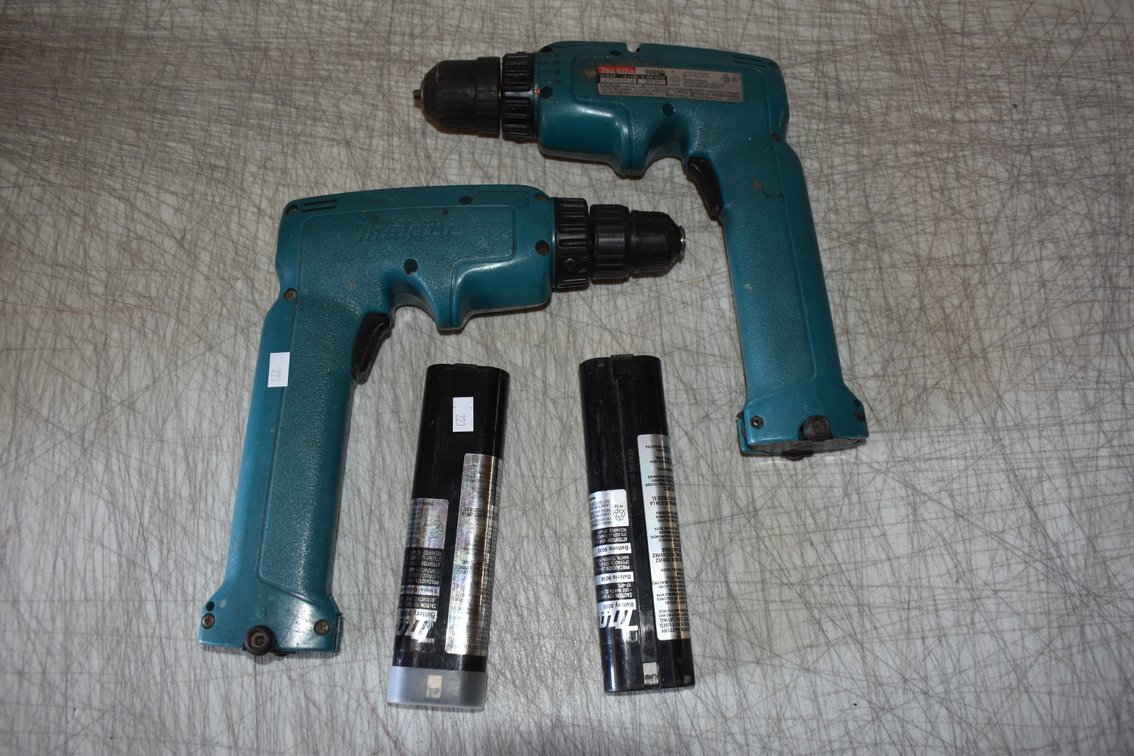 (2) Makita Cordless Drill Drivers & (2) Batteries