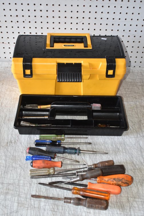 Keter 16" Plastic Tool Box With Tools
