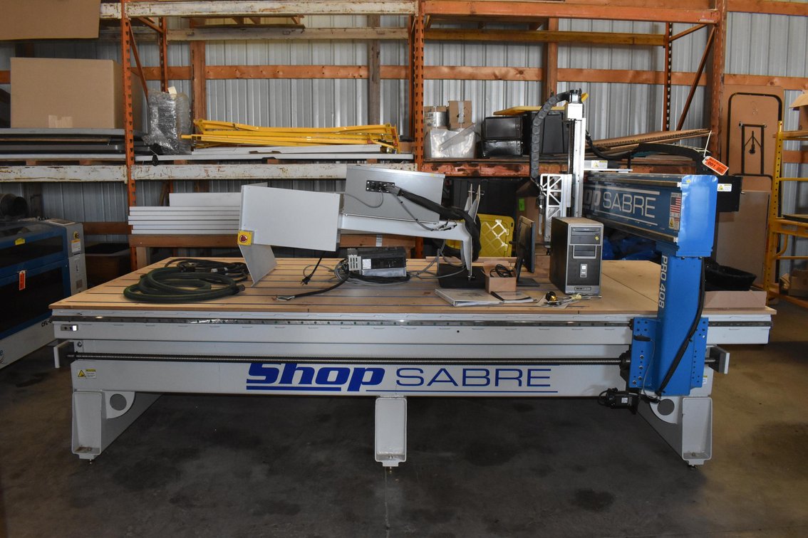 Shop Sabre Pro 408 CNC Router, CAMFive Wood Burner/Laser, Woodworking Equipment, Fish House