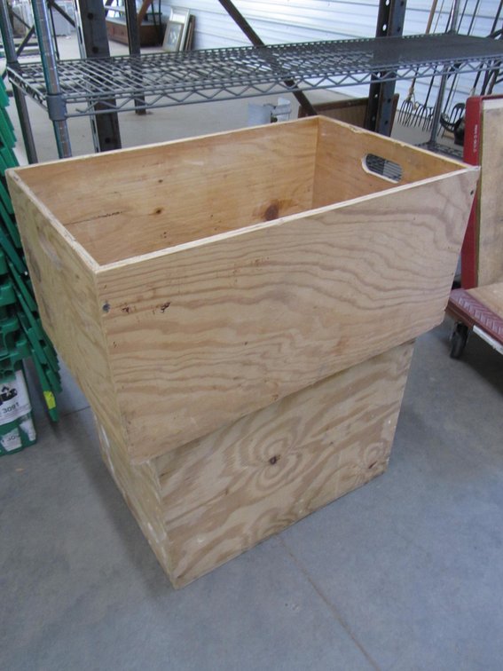 (2) Wood Crates