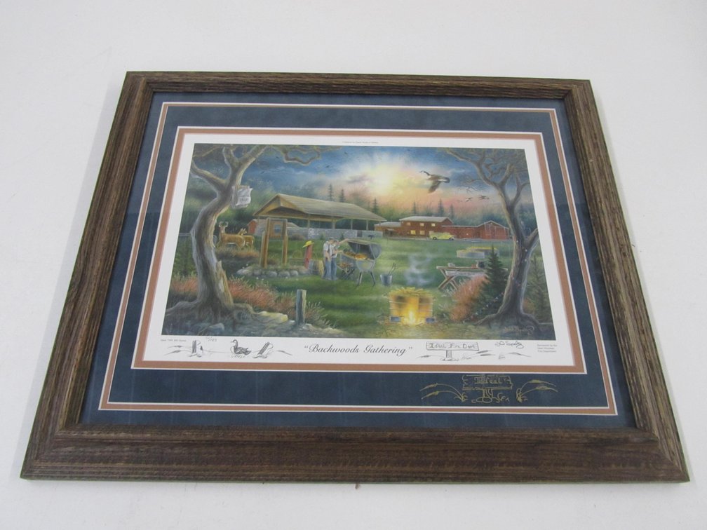 "Backwoods Gathering" By J.D. Speltz Ideal Fire Dept. Print