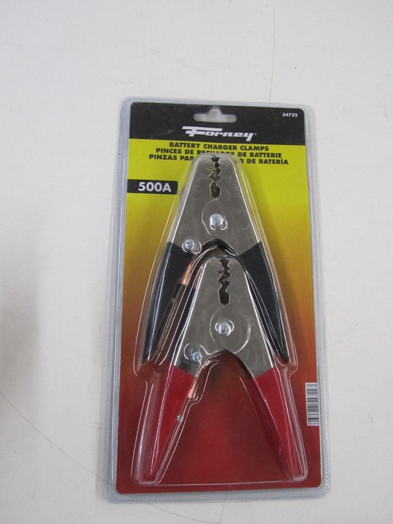 Set Of Forney 500A Battery Charger Clamps