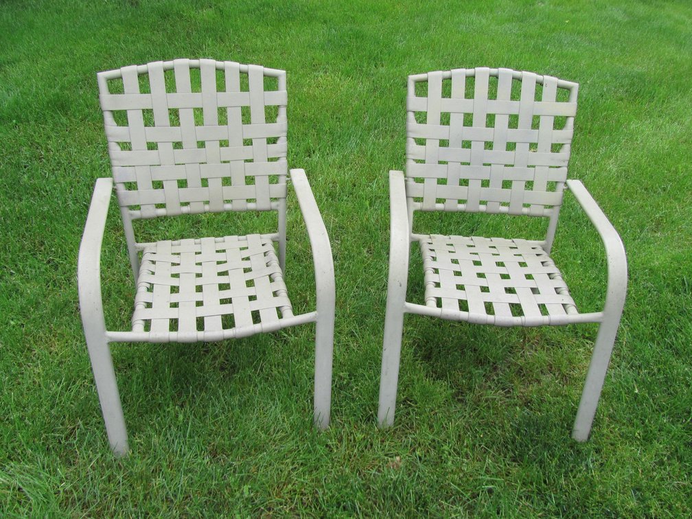 (2) Patio Strap Chairs