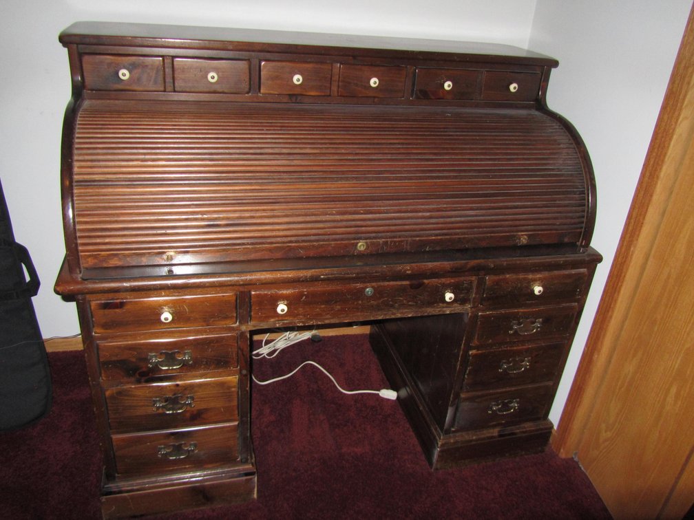 Vintage Roll-Top Desk