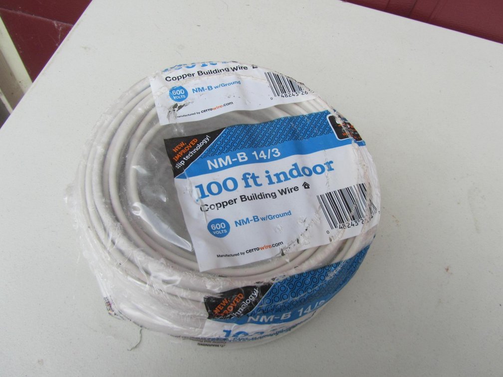 100' Roll Of NM-B 14/3 Indoor Copper Building Wire