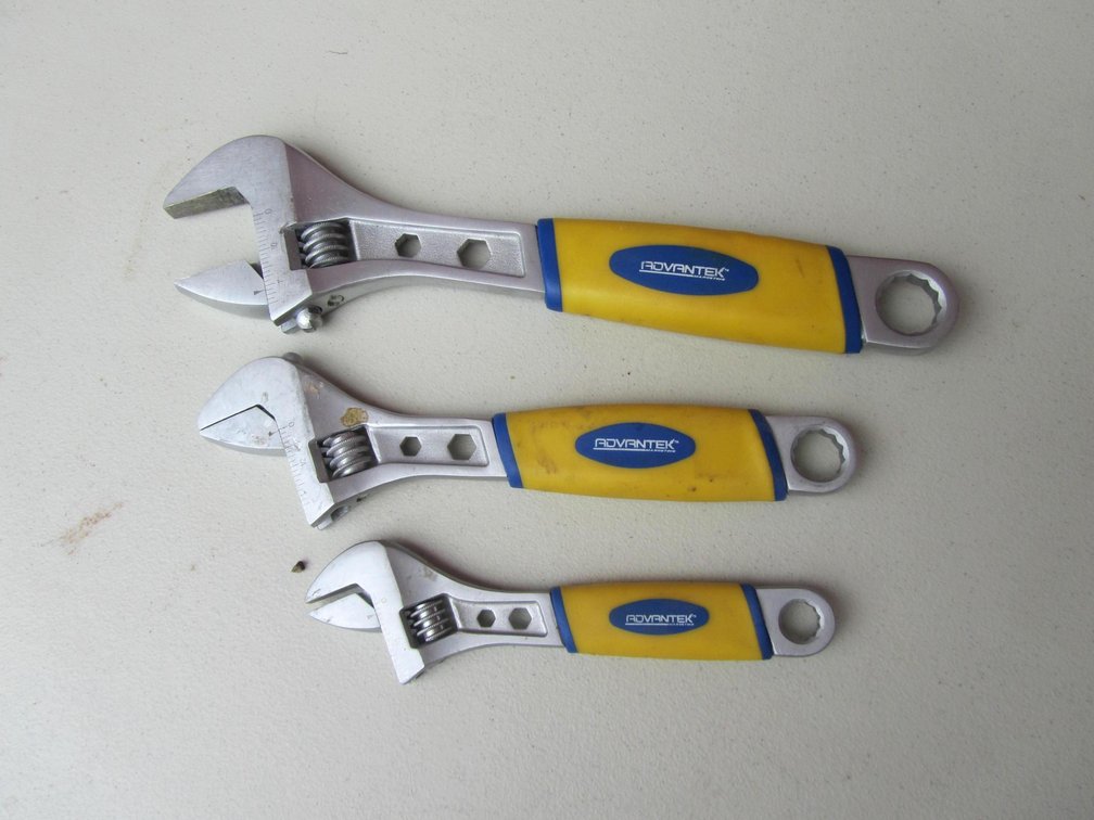 Set Of (3) Advantek Crescent Wrenches