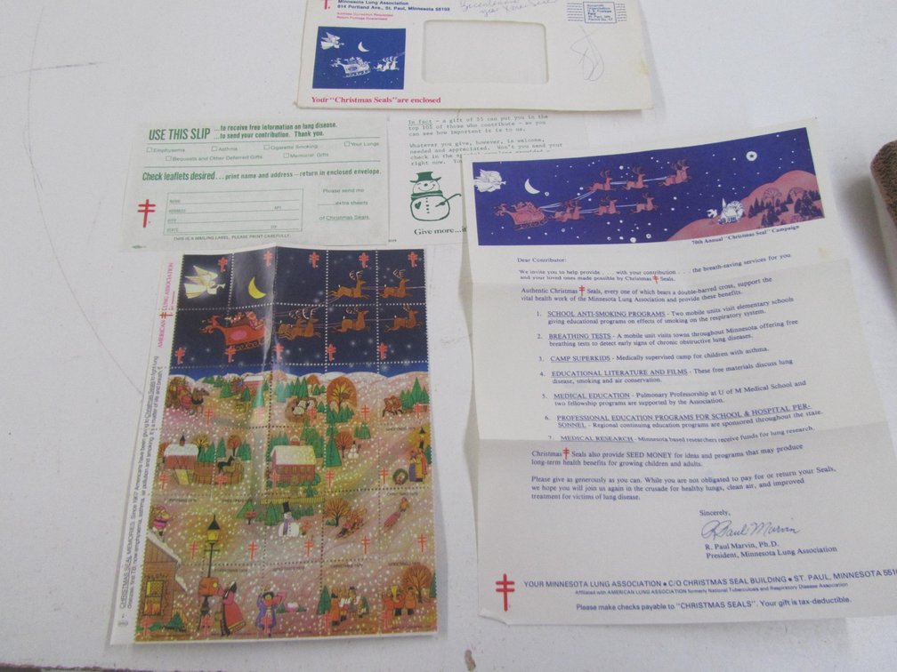 1976 MN Lung Association 70th Annual Christmas Seals